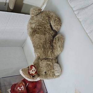 Vintage Ty 10" Buttons realistic rabbit plush